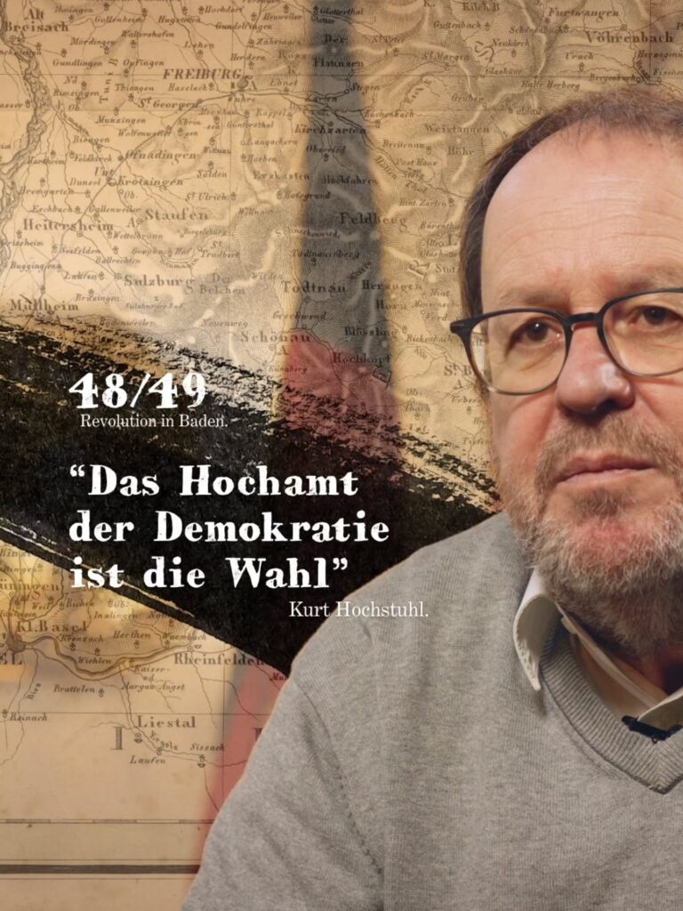 Der Dokumentarfilm "48/49 Revolution in Baden." erzählt die Geschichte von Männern und Frauen, die für ihre Rechte, ihre Überzeugungen und nicht zuletzt für ihre Stimme alles riskierten, denn "sie wollten etwas für alle". Auch dank dieser Menschen haben wir heute eine Stimme, die zählt und etwas...
