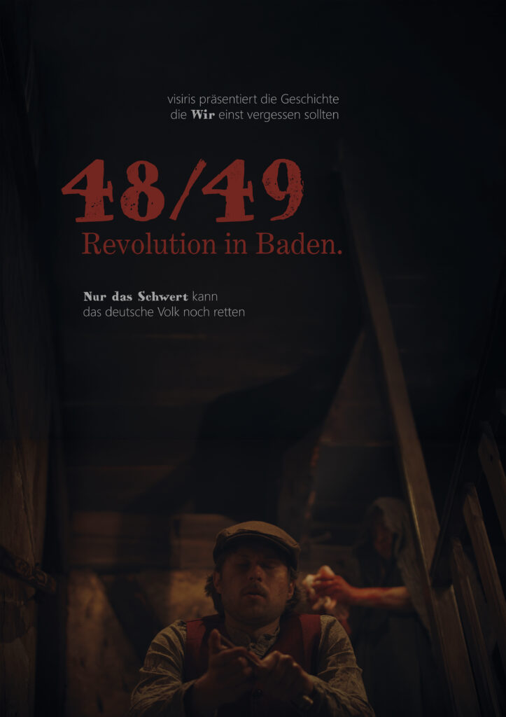 Kinoplakat zum Dokumentarfilm „48/49 - Revolution in Baden.“