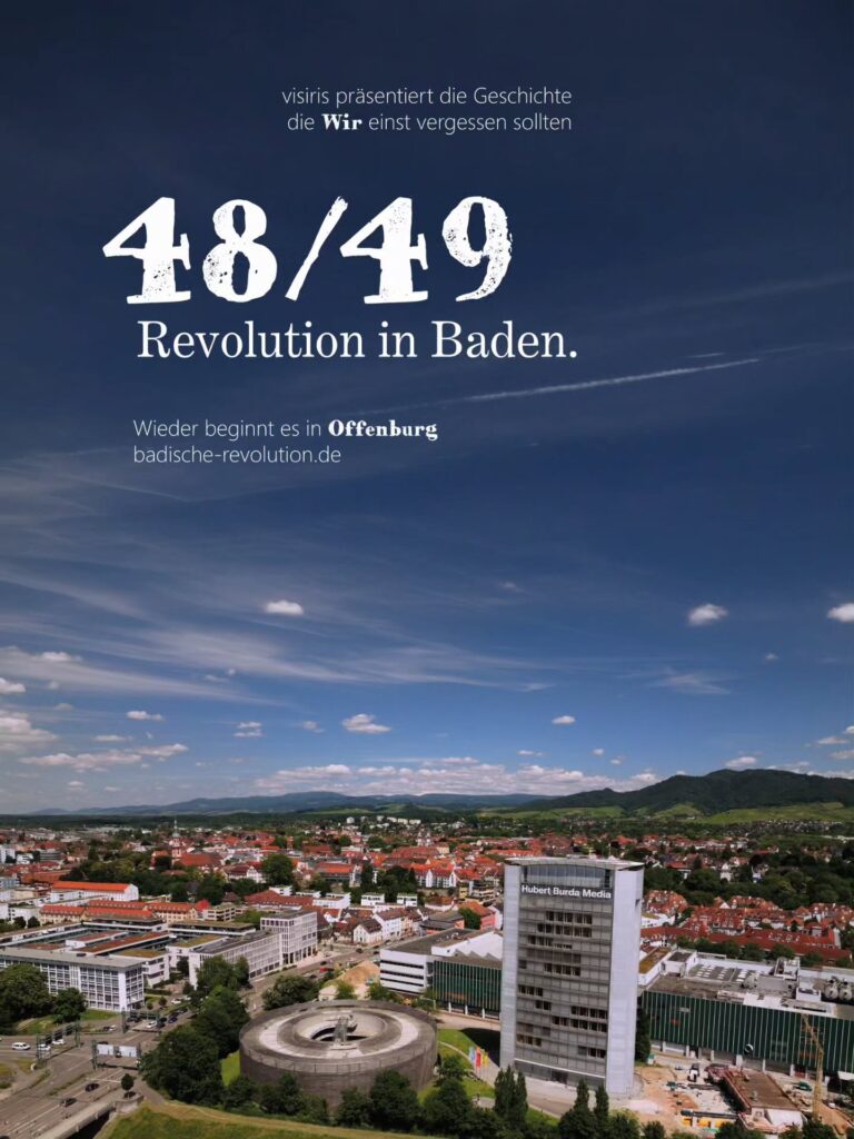 Freitag ist es so weit Sieben Jahre Arbeit, 19 befragte Experten, 50 bis 100 Stunden Rohmaterial - und am Freitag zeigen wir zum ersten Mal den fertigen Film. Die Premiere von „48/49 - Revolution in Baden." findet im FORUM Offenburg statt. Das passt: In Offenburg begann im September 1847 im...